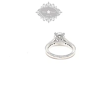 Sterling Silver Round Cubic Zirconia Ring 147711