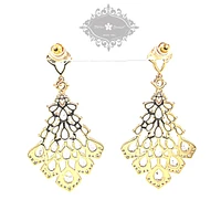 Bridal Gold Cubic Zirconia Earrings 152752