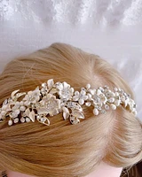Bridal Gold Flower Headband 152450