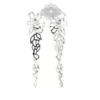 Bridal Silver Cubic Zirconia Drop Earrings 145935