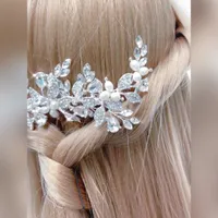 Bridal Silver Hair Comb 129831