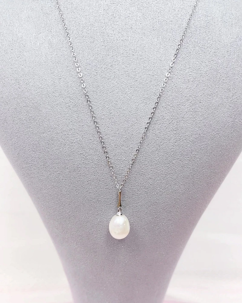 Sterling Silver Pearl Necklace 152280