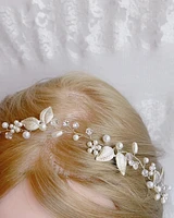 Bridal Leaf Wire Gold Hair Vine 152420