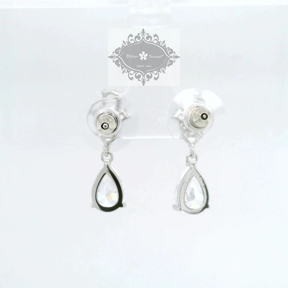 Bridal Silver Cubic Zirconia Earrings 155170