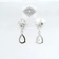 Bridal Silver Cubic Zirconia Earrings 155170