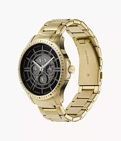 Armani Exchange Multifunction Gold-Tone Stainless Steel Watch 154686