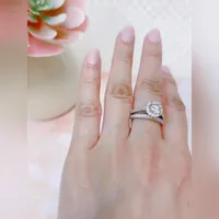 Sterling Silver Cubic Zirconia Round Set Ring 145710