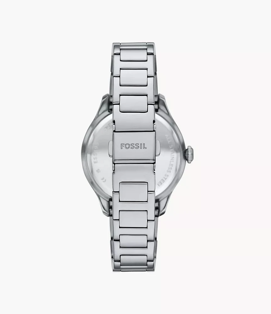 Fossil Gilmore Three-Hand Date Stainless Steel Watch ES5393 154459