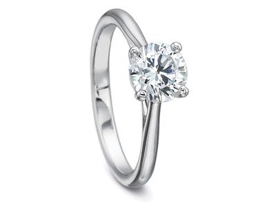 Solitaire Tapered Engagement Ring Setting