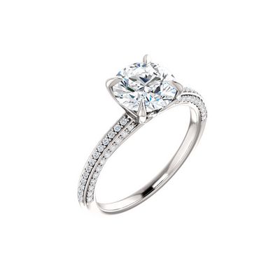 Diamond Accent Solitaire Ring