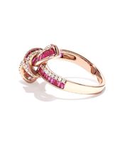 Ruby Diamond Bow Ring