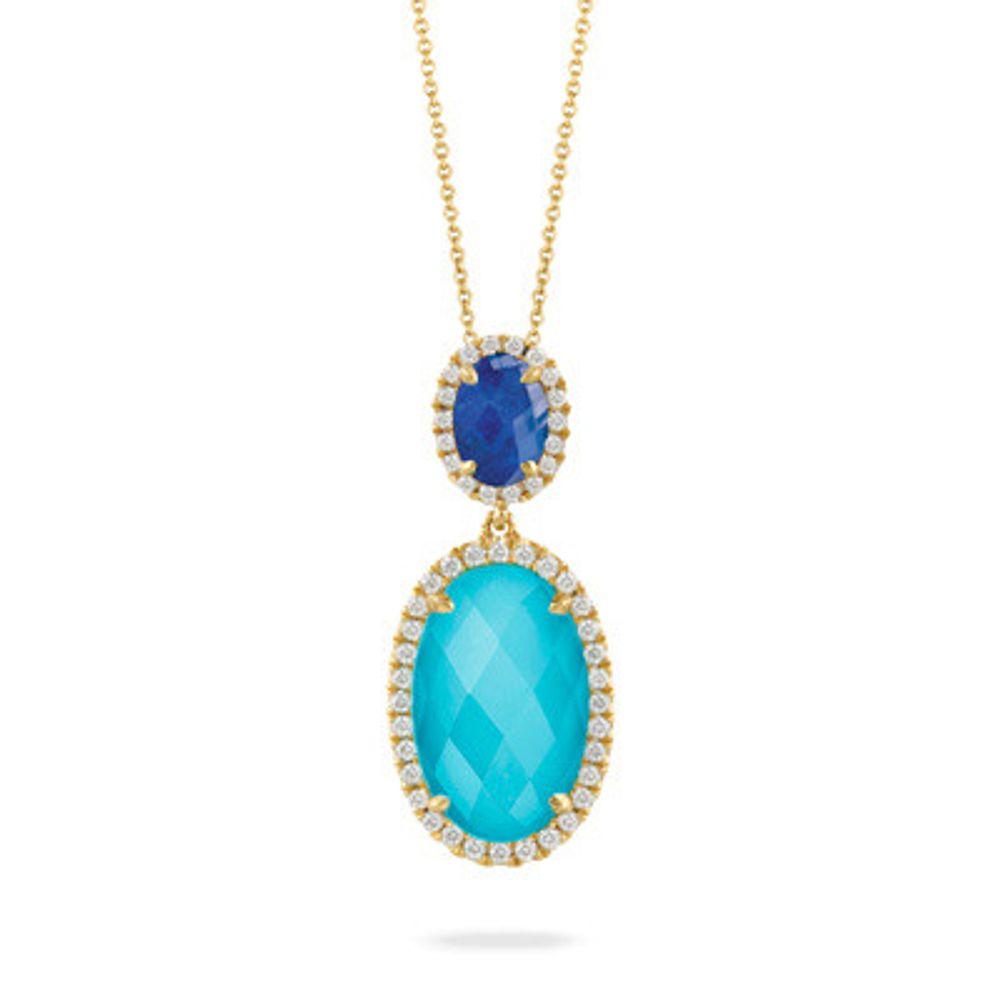 Turquoise & Lapis Necklace