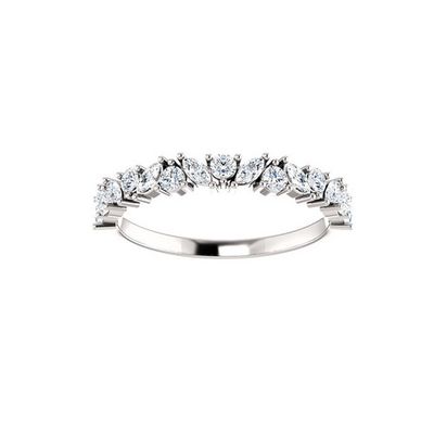Marquise Diamond Cluster Band