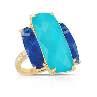 Turquoise Lapis Ring
