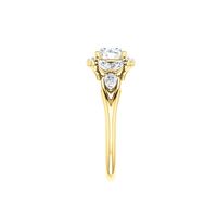 Halo diamond engagement ring setting