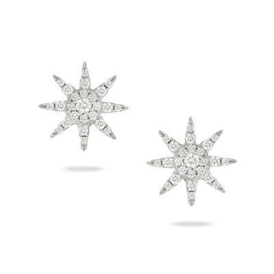Diamond star earrings 
