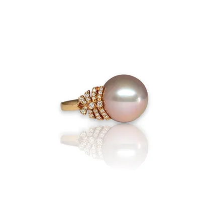 Pearl Diamond Ring 