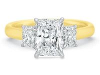 Desiree Radiant Three Stone Engagement Ring