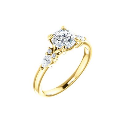 Diamond Deco Engagement Ring Setting
