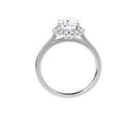 Round Halo Diamond Engagement Ring Setting