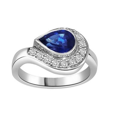 Pear Shape Sapphire Ring