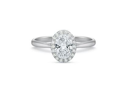Olivia Oval Halo Engagement Ring