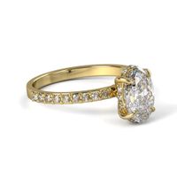 Desiree Oval Diamond Engagement Ring Setting