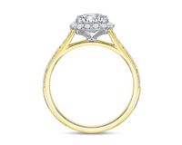 The Olivia Cushion Halo Engagement Ring Setting