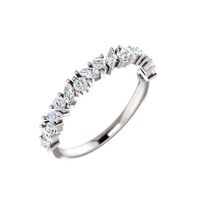 Marquise Diamond Cluster Band