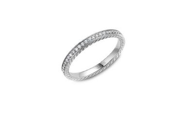 Diamond Rope Wedding Ring