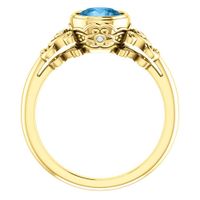 Blue Topaz Vintage Ring