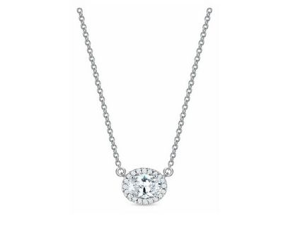 Olivia Oval Diamond Necklace