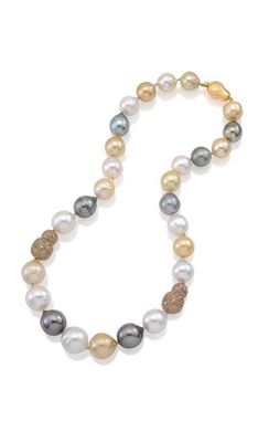 South Sea Diamond Pearl Necklace