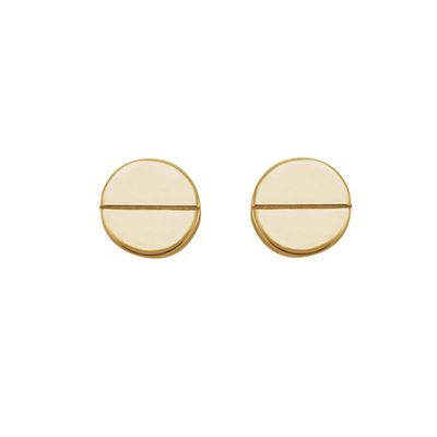 Yellow Gold Geometric Earrings