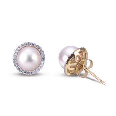 Akoya Pearl Cluster Earrings
