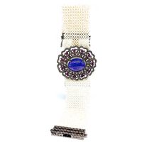 Tanzanite pearl diamond bracelet