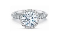 Round Diamond Halo Engagement Ring Setting
