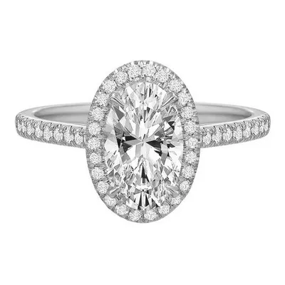 Olivia Oval Halo Engagement Ring