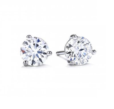1.40cttw diamond stud earrings