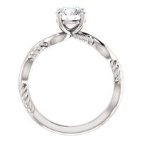Infinity Diamond Solitaire Ring Setting
