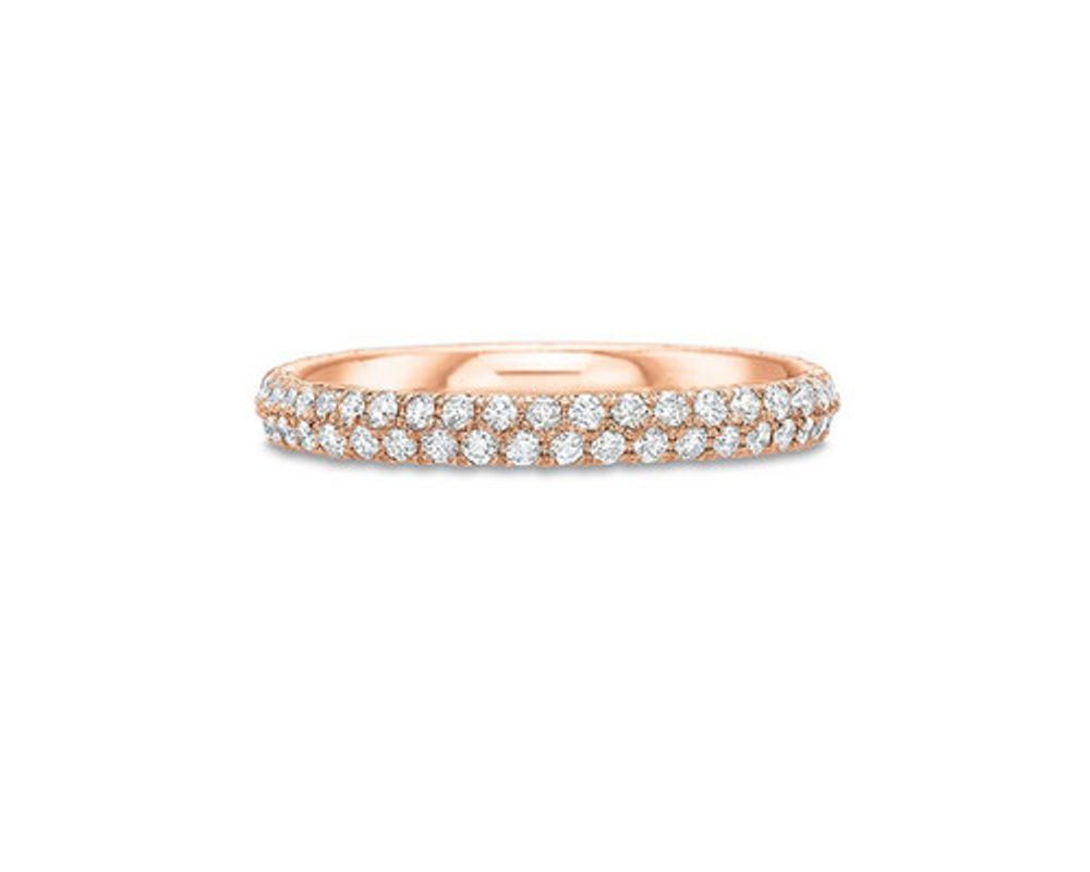 Two Row Pave Eternity Band