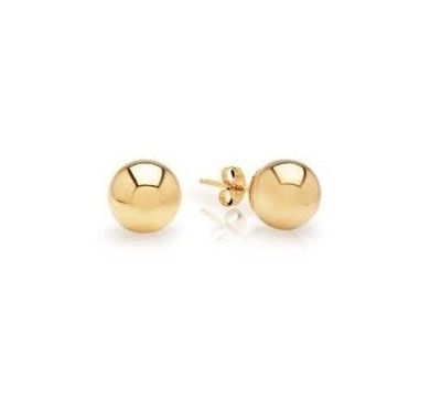 Gold Ball Earrings