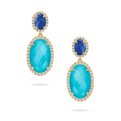 Lapis Turquoise Earrings