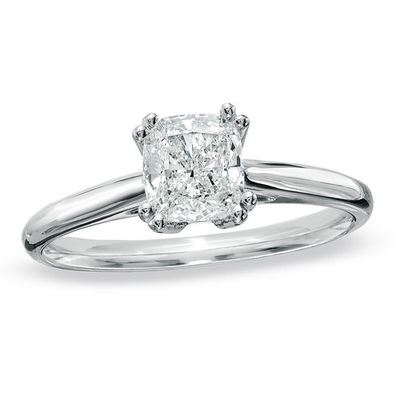 Cushion diamond solitaire ring setting