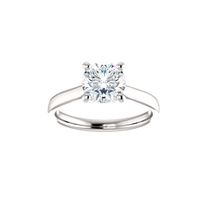 Four Prong Solitaire Engagement Ring Setting