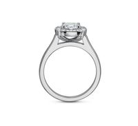 Halo Plain Shank Engagement Ring