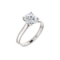Four Prong Solitaire Engagement Ring Setting