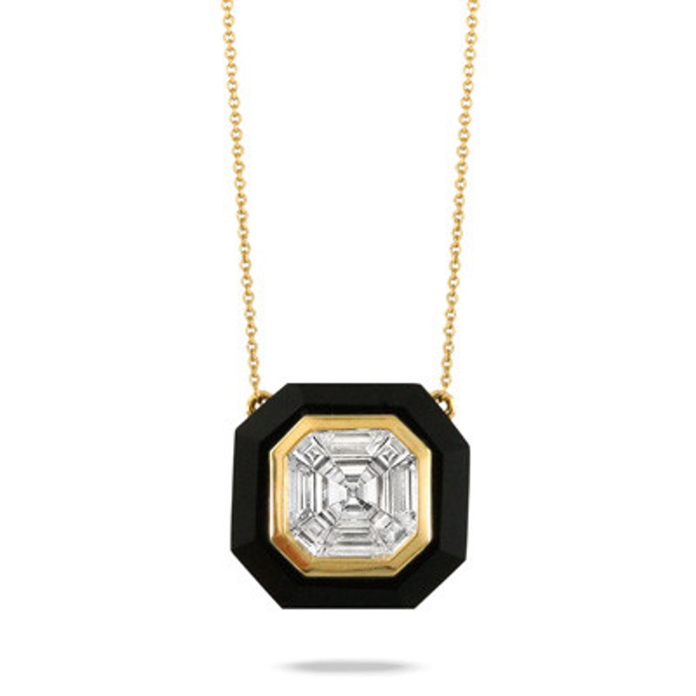 Diamond & Black Onyx Necklace