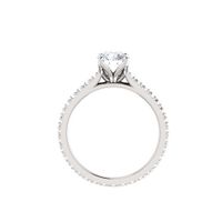 Diamond Tulip Engagement Ring Setting
