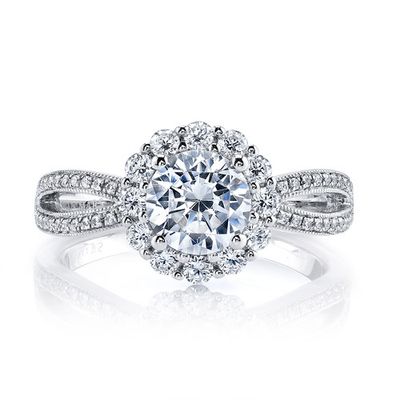 Infinity Allure Halo Engagement Ring